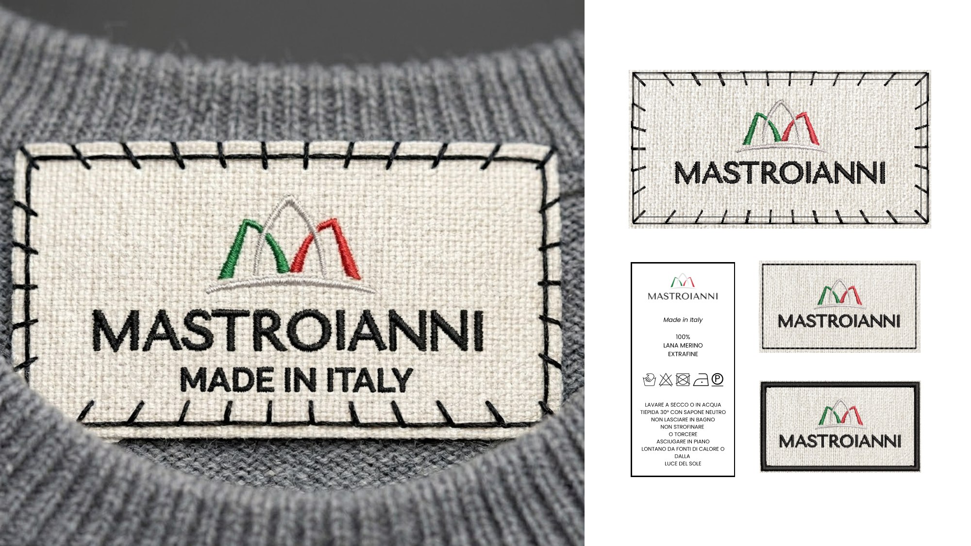Le etichette Mastroianni Made in Italy