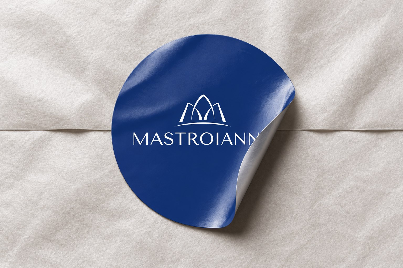 L'adesivo rotondo Mastroianni per il packaging