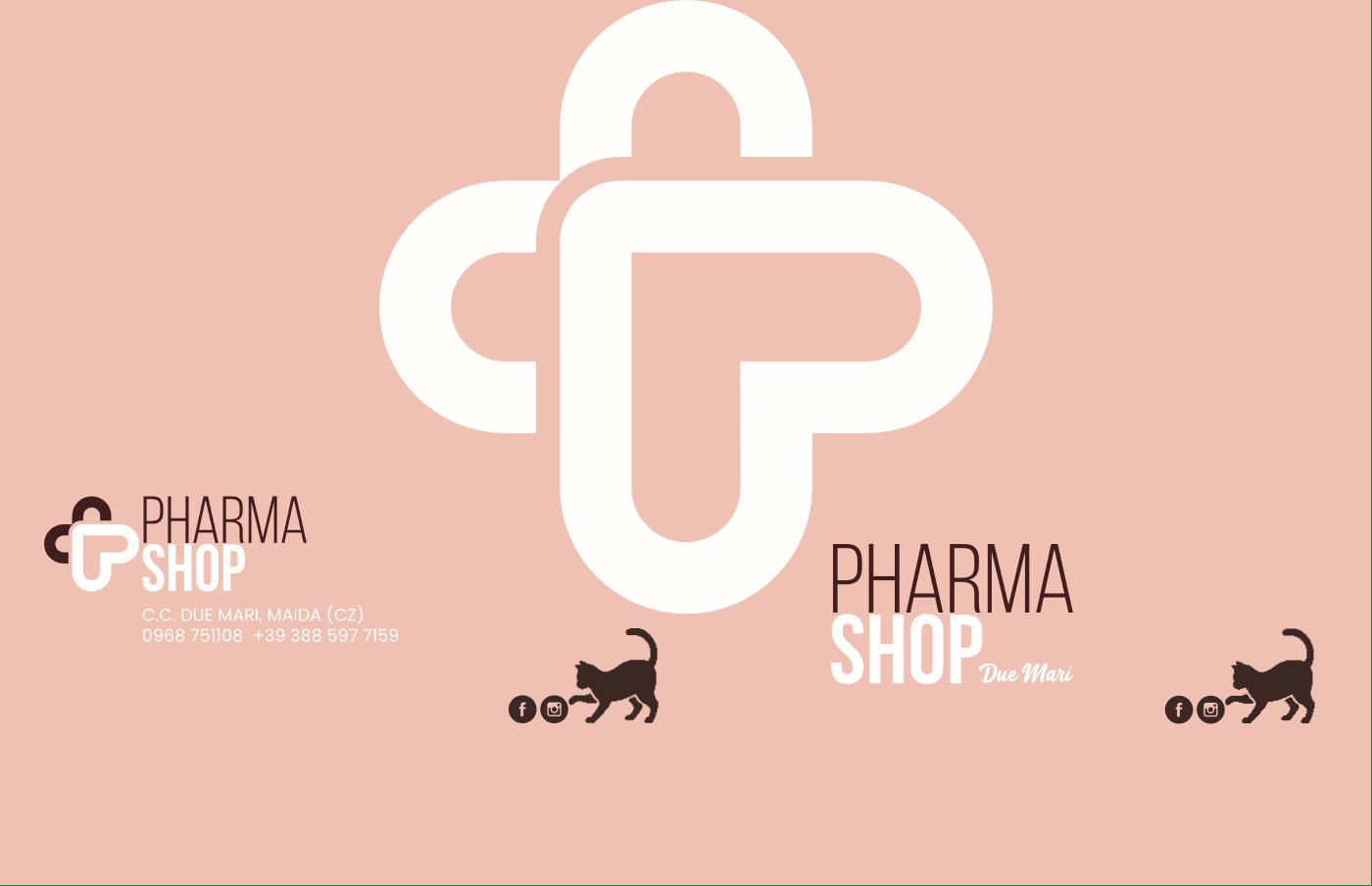 Le buste di Pharmashop: simbolo, logo, contatti e il gatto
